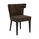 Oria Grey Polyester Dining Chair, Birchwood, Foam, Wood, Grey