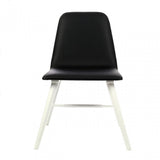 Dining Chair, Rubberwood, Veneer, Black
