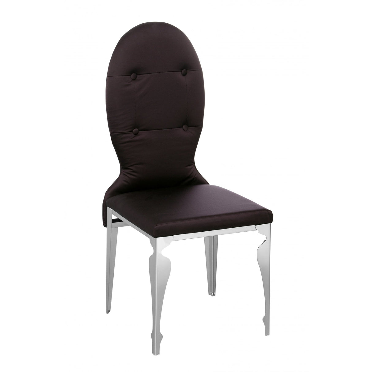 Chair, Silk, Stainless Steel, Purple
