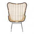 Java Egg Chair, Rattan, Iron, Natural