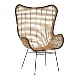 Java Egg Chair, Rattan, Iron, Natural