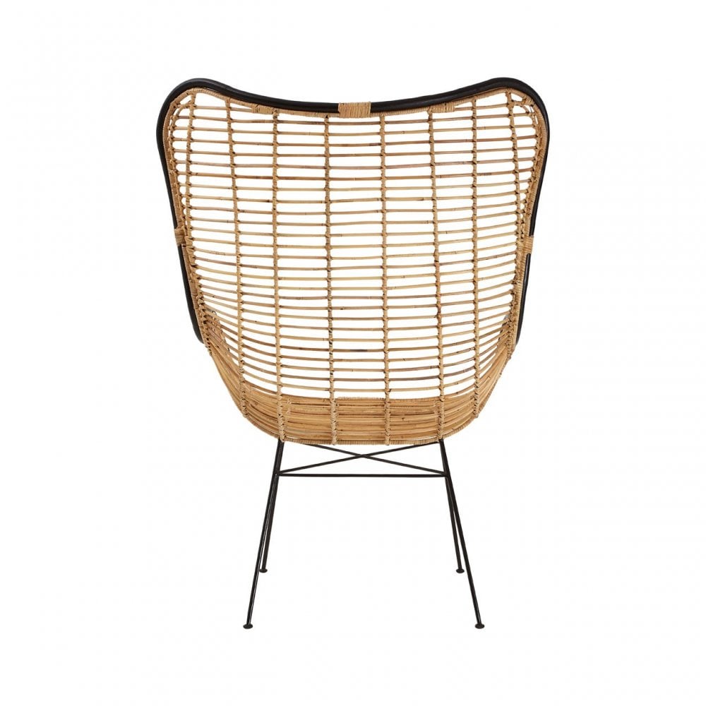 Java Egg Chair, Rattan, Iron, Natural