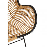 Java Egg Chair, Rattan, Iron, Natural