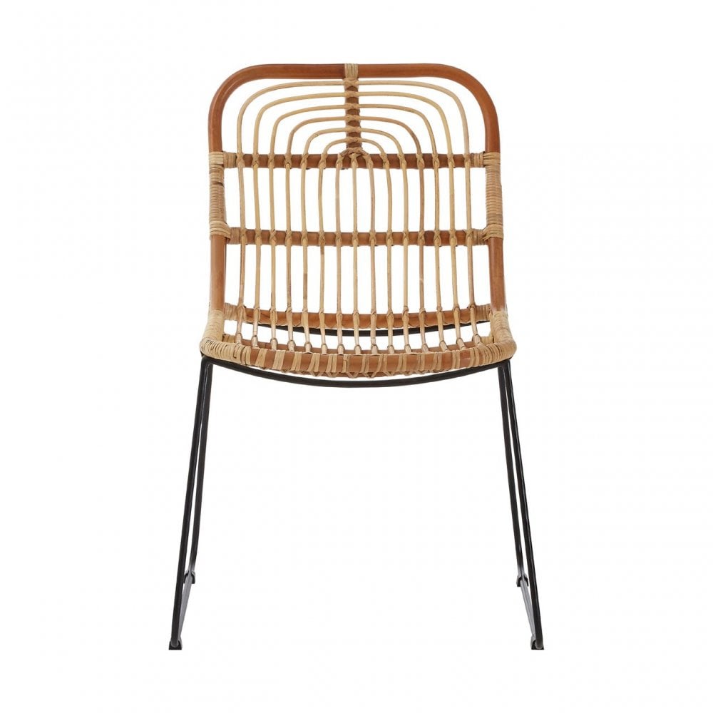 Java Tiger Chair, Rattan, Iron, Natural