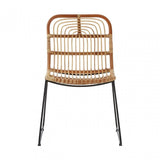 Java Tiger Chair, Rattan, Iron, Natural
