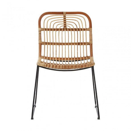 Java Tiger Chair, Rattan, Iron, Natural