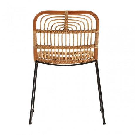 Java Tiger Chair, Rattan, Iron, Natural
