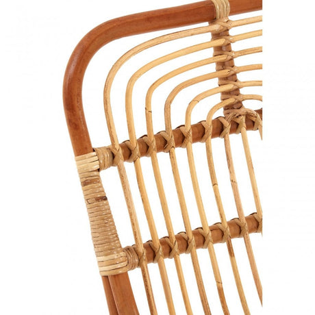 Java Tiger Chair, Rattan, Iron, Natural