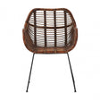 Java Gita Chair, Rattan, Iron, Natural