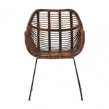 Java Gita Chair, Rattan, Iron, Natural