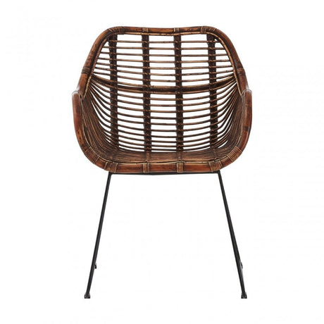 Java Gita Chair, Rattan, Iron, Natural