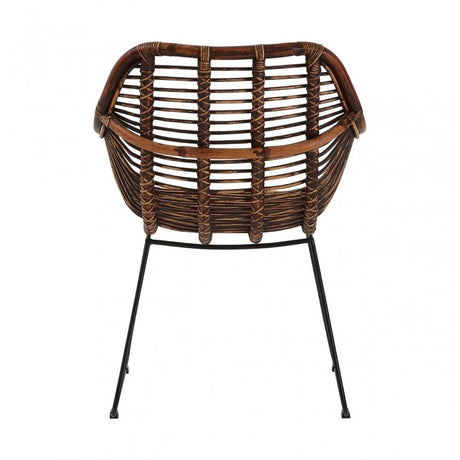 Java Gita Chair, Rattan, Iron, Natural