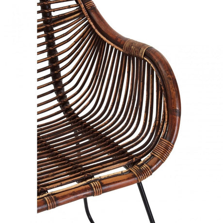 Java Gita Chair, Rattan, Iron, Natural