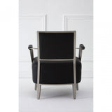 Moda Chair, Stainless Steel, Leather, Black