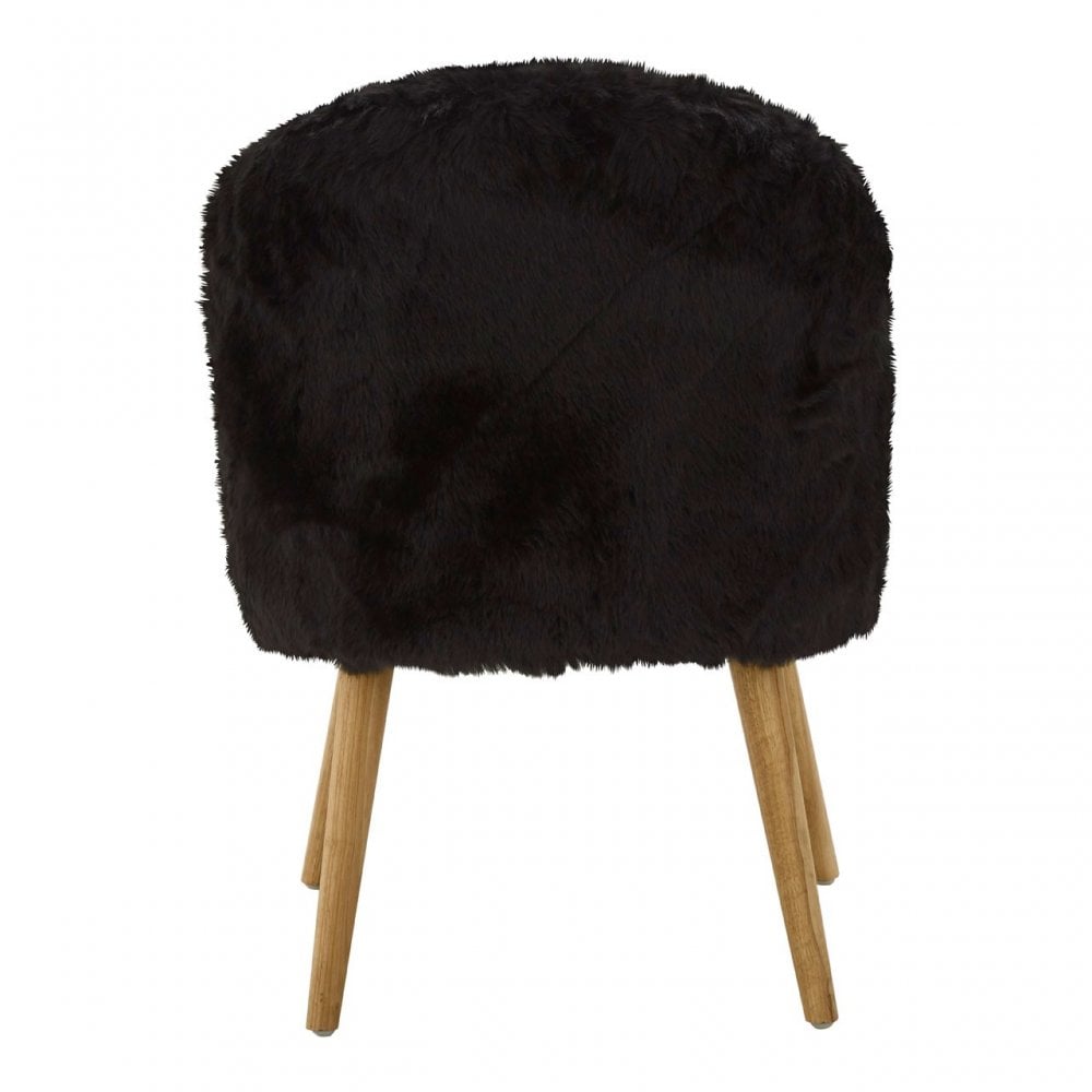 Cabaret Chair, Rubberwood, Foam, Black