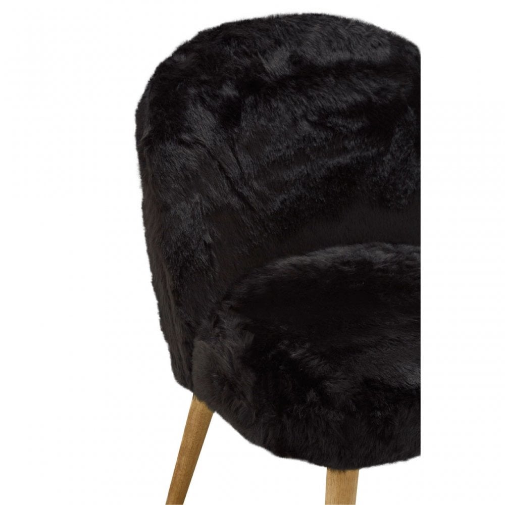Cabaret Chair, Rubberwood, Foam, Black