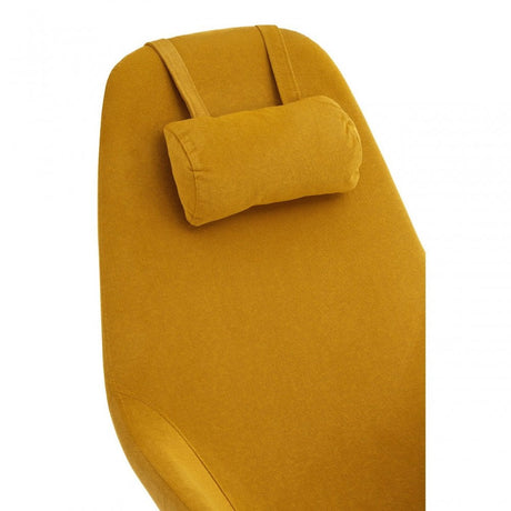 Kolding Yellow Fabric Chair, Wood, Oak Veneer