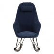 Kolding Blue Fabric Chair, Wood, Oak Veneer, Blue