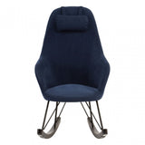 Kolding Blue Fabric Chair, Wood, Oak Veneer, Blue