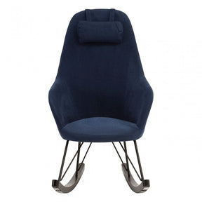 Kolding Blue Fabric Chair, Wood, Oak Veneer, Blue