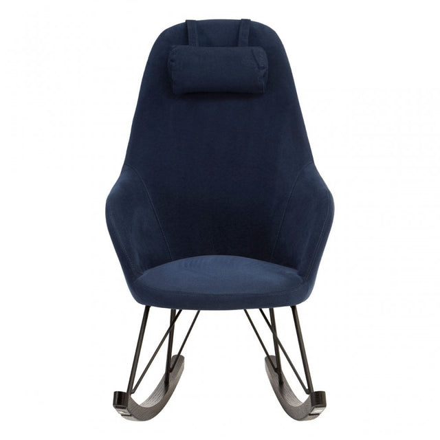 Kolding Blue Fabric Chair, Wood, Oak Veneer, Blue