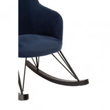 Kolding Blue Fabric Chair, Wood, Oak Veneer, Blue