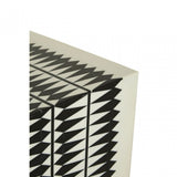 Issey Black / White Stool, Wood, Resin, White