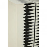 Issey Black / White Stool, Wood, Resin, White