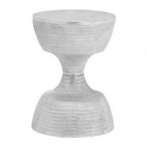Matin Small Stool, Aluminium, Silver