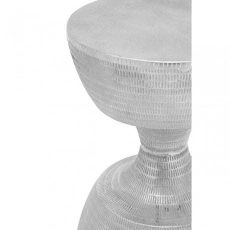 Matin Small Stool, Aluminium, Silver