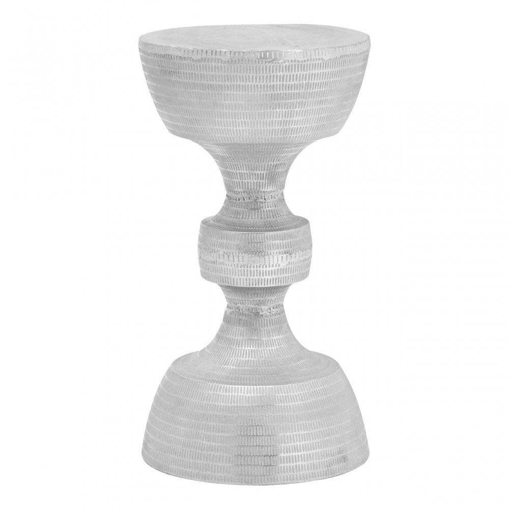 Matin Large Stool, Aluminium, Silver