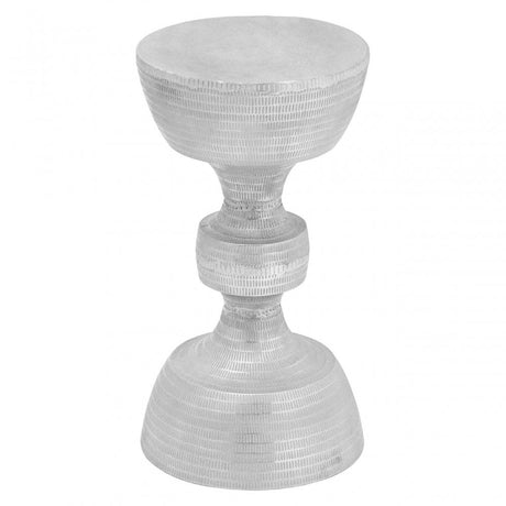 Matin Large Stool, Aluminium, Silver