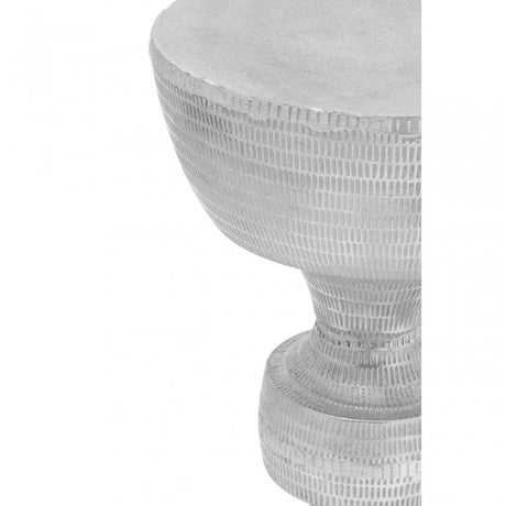 Matin Large Stool, Aluminium, Silver