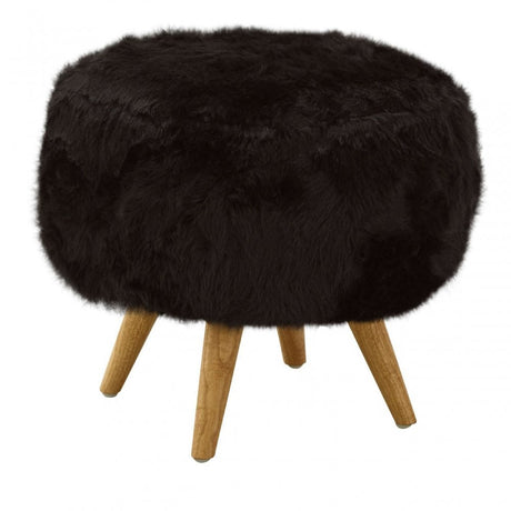 Cabaret Stool, Rubberwood, Foam, Black
