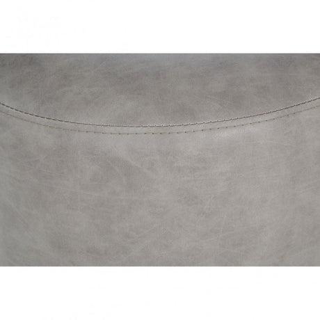 Dalston Vintage Ash Cylinder Footstool, Grey