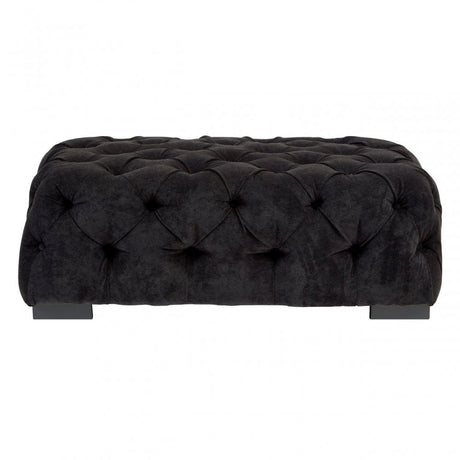 Fenton Footstool, Pine Wood, Birchwood, Down, Black