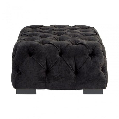 Fenton Footstool, Pine Wood, Birchwood, Down, Black