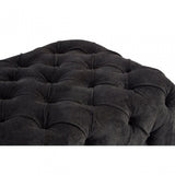 Fenton Footstool, Pine Wood, Birchwood, Down, Black