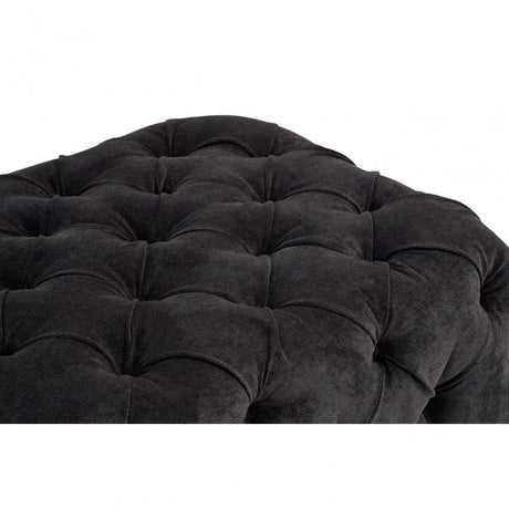 Fenton Footstool, Pine Wood, Birchwood, Down, Black
