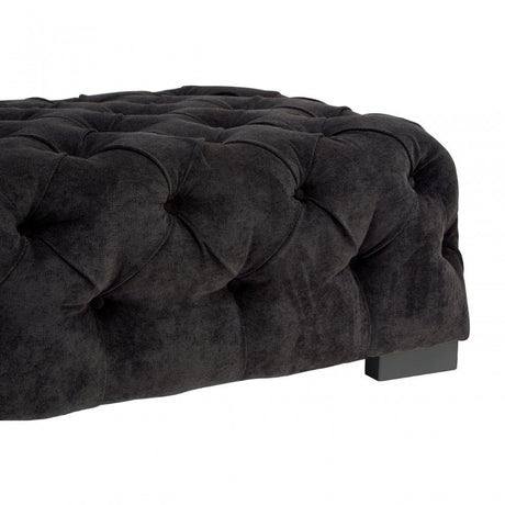 Fenton Footstool, Pine Wood, Birchwood, Down, Black