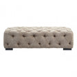 Fenton Natural Fabric Footstool, Pine Wood, Birchwood, Down, Natural