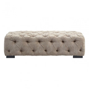 Fenton Natural Fabric Footstool, Pine Wood, Birchwood, Down, Natural