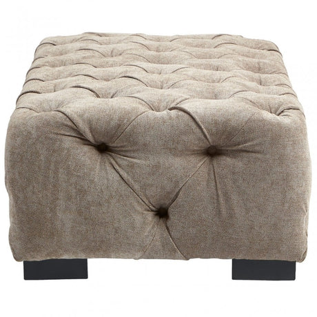 Fenton Natural Fabric Footstool, Pine Wood, Birchwood, Down, Natural