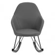 Kolding Dark Grey Chair, Wood, Oak Veneer, Grey