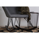 Kolding Dark Grey Chair, Wood, Oak Veneer, Grey