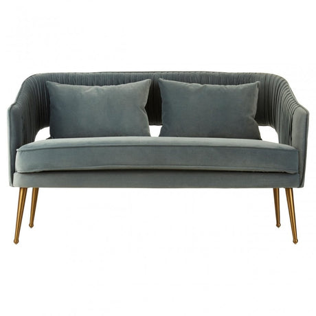 Jimmi Blue Velvet Sofa, Blue