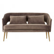 Jimmi Grey Velvet Sofa, Grey