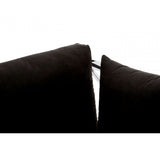 Donal 3 Seat Sofa with Silver Lattice Sides, Steel, Velvet