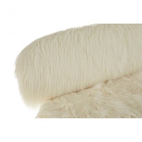 Sienna Sofa with Black Legs, Metal, White