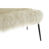 Sienna Sofa with Black Legs, Metal, White